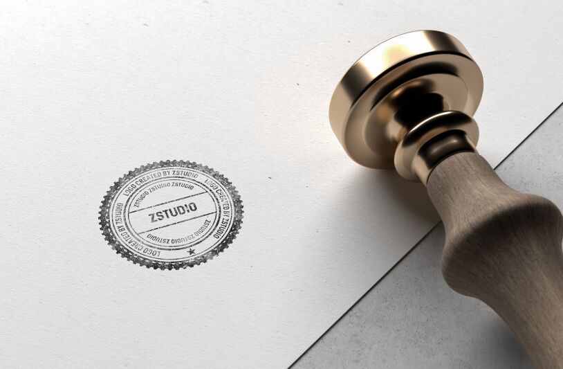 Best Free Stamp Mockups For Your Logo Design